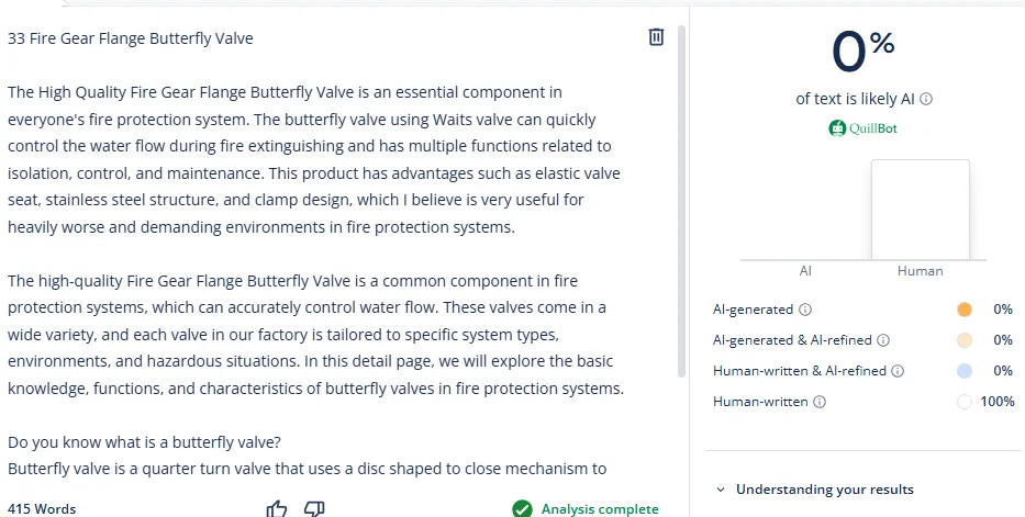 Fire Gear Flange Butterfly Valve